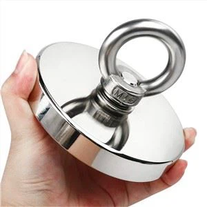 Imanes de pesca Imán de neodimio de fuerza de tracción fuerte de 1000 lb
